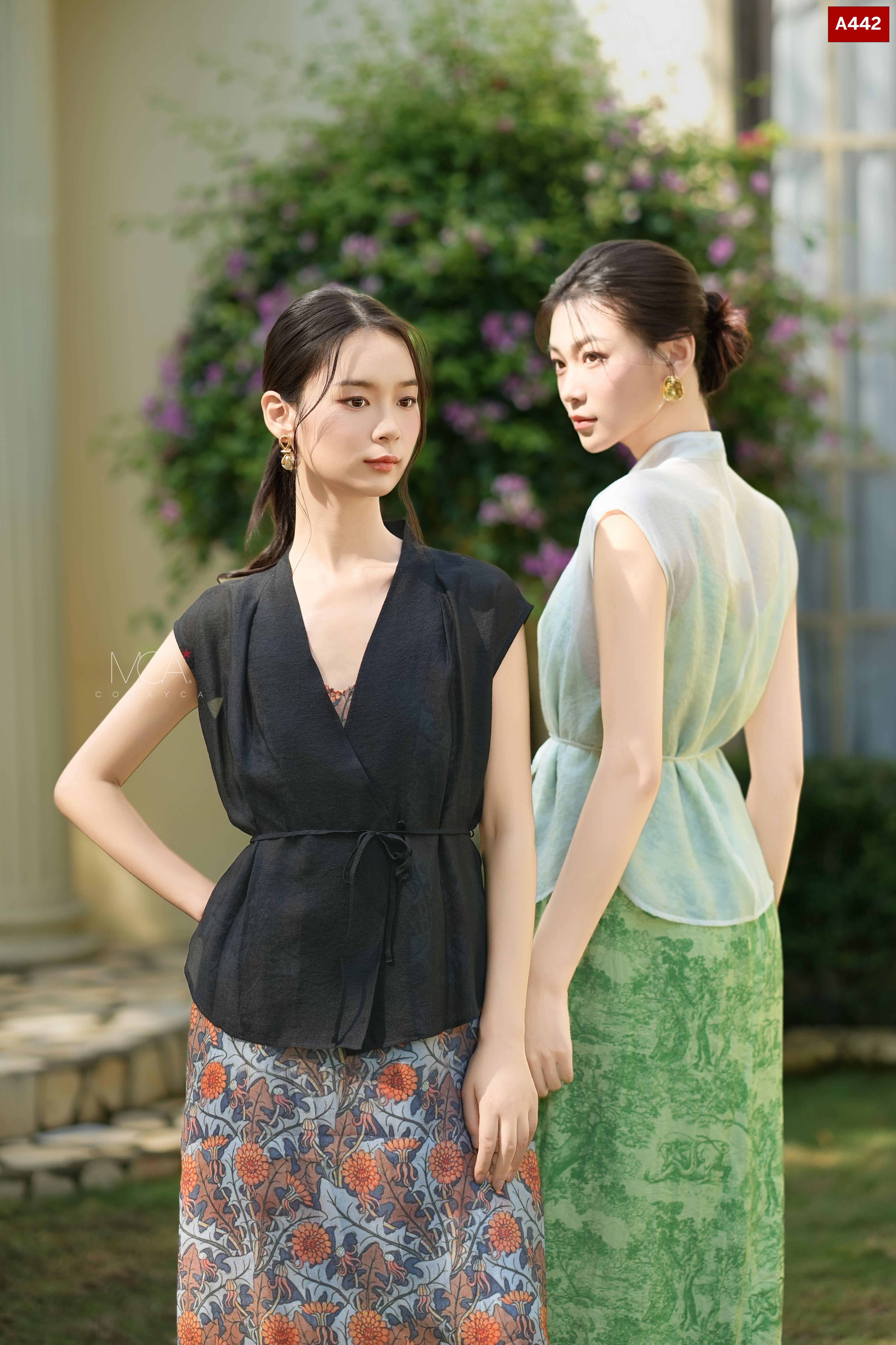 ÁO TƠ TAY LIỀN CỔ VE-A442