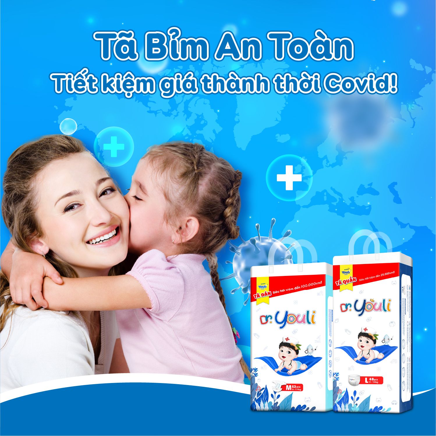 Tã bỉm an toàn, giá thành tiết kiệm cho mẹ bỉm thời Covid