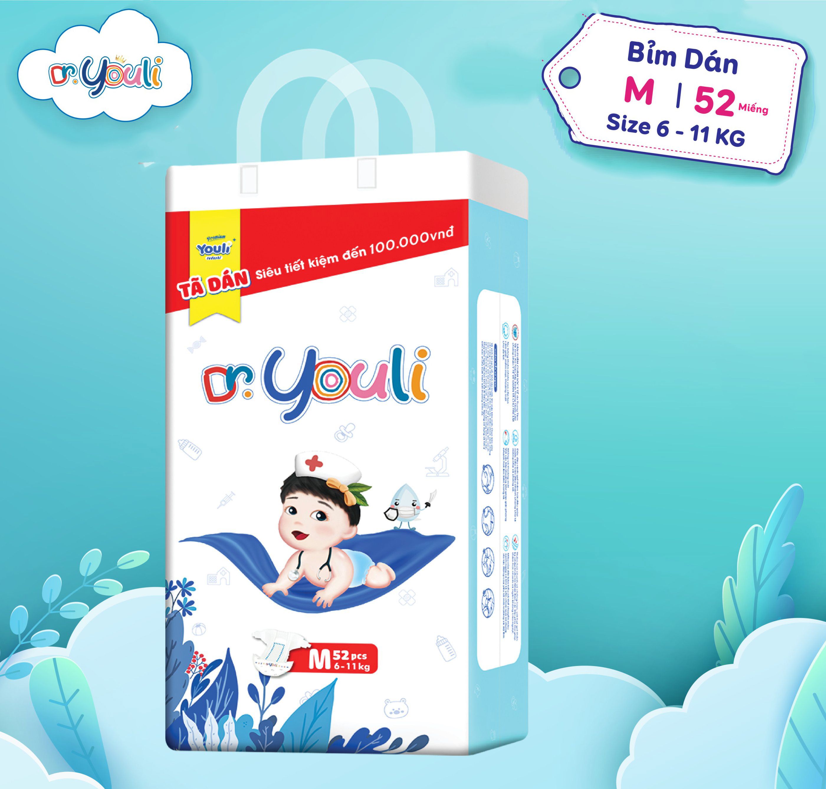 Bỉm Y Tế Dr.Youli Md52