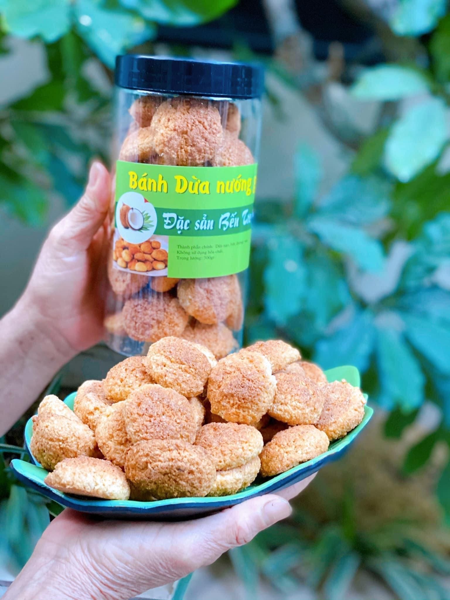 BÁNH DỪA SỮA SẤY GIÒN - hộp 300gr