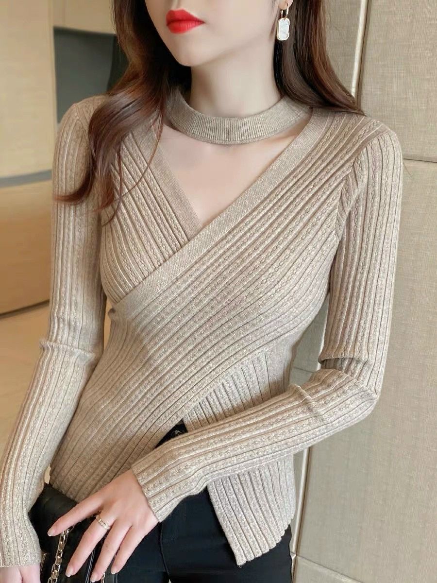 Choker mix áo len