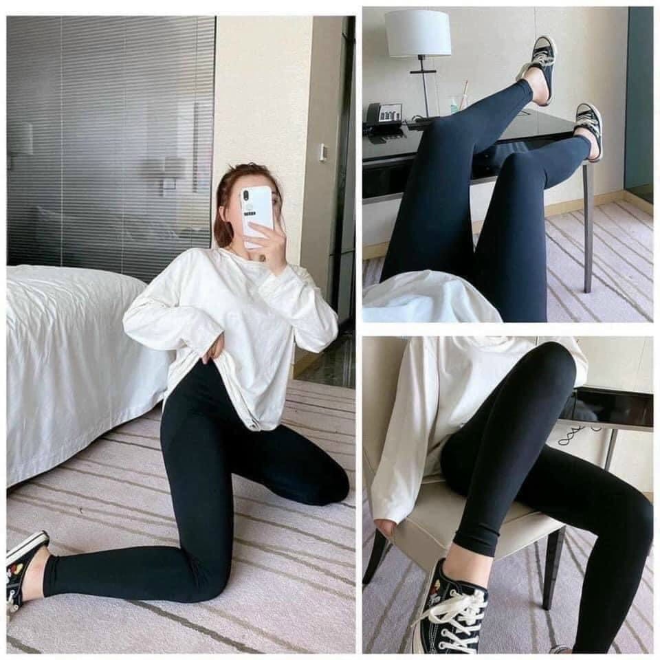 QUẦN LEGGING GU LÓT LÔNG CHO NỮ