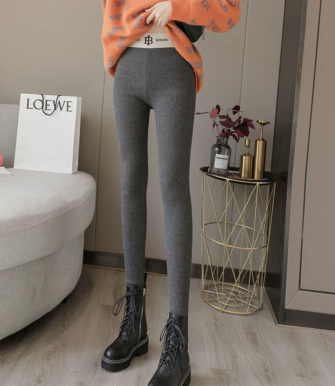 Chất tăm - QUẦN LEGGING TĂM LÓT LÔNG CẠP TB CHO NỮ