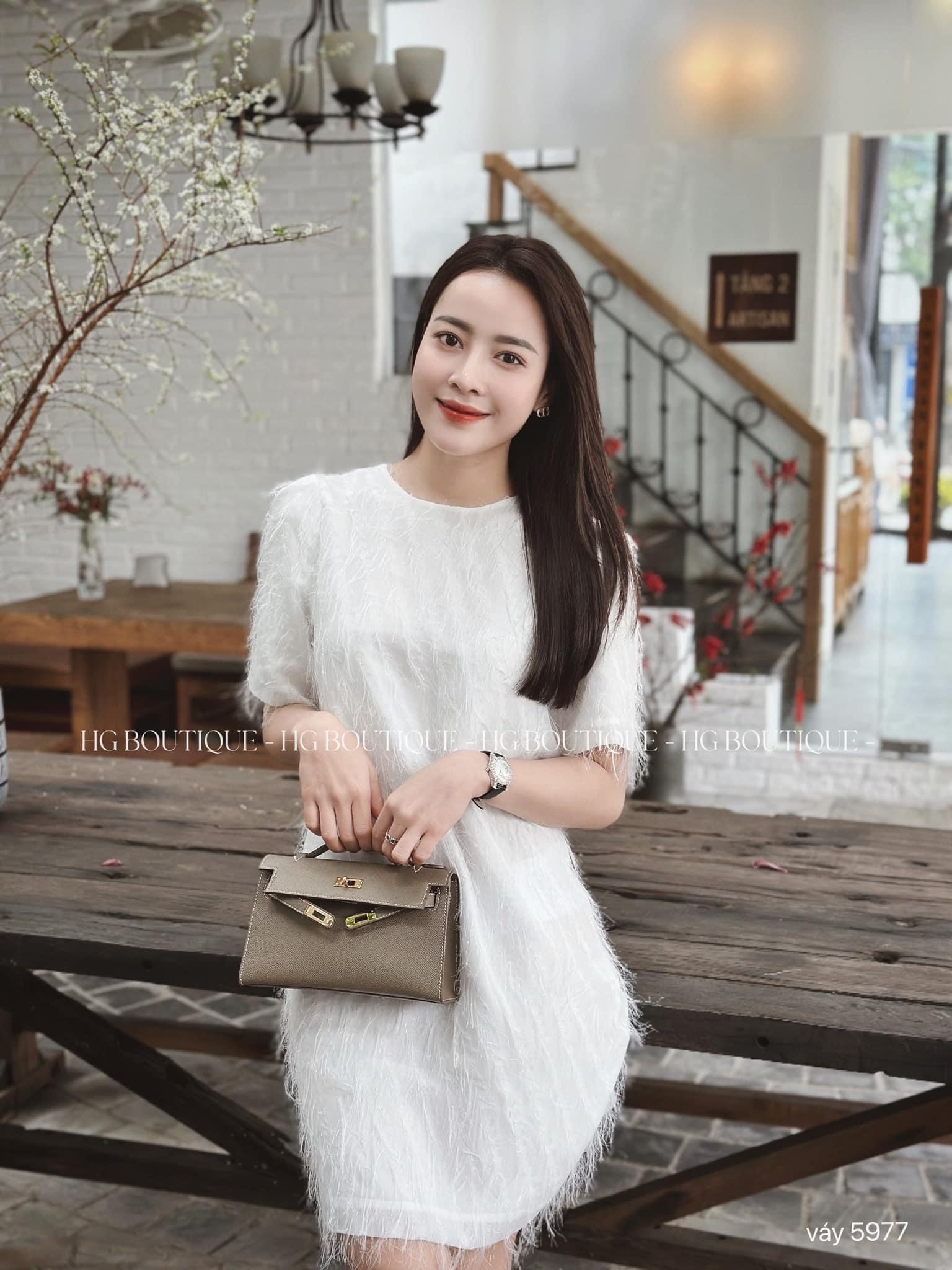 Đầm suông linen trắng vải lanh đầm cao cấp | Thời trang thiết kế Hity –  Hity - lifestyle your way
