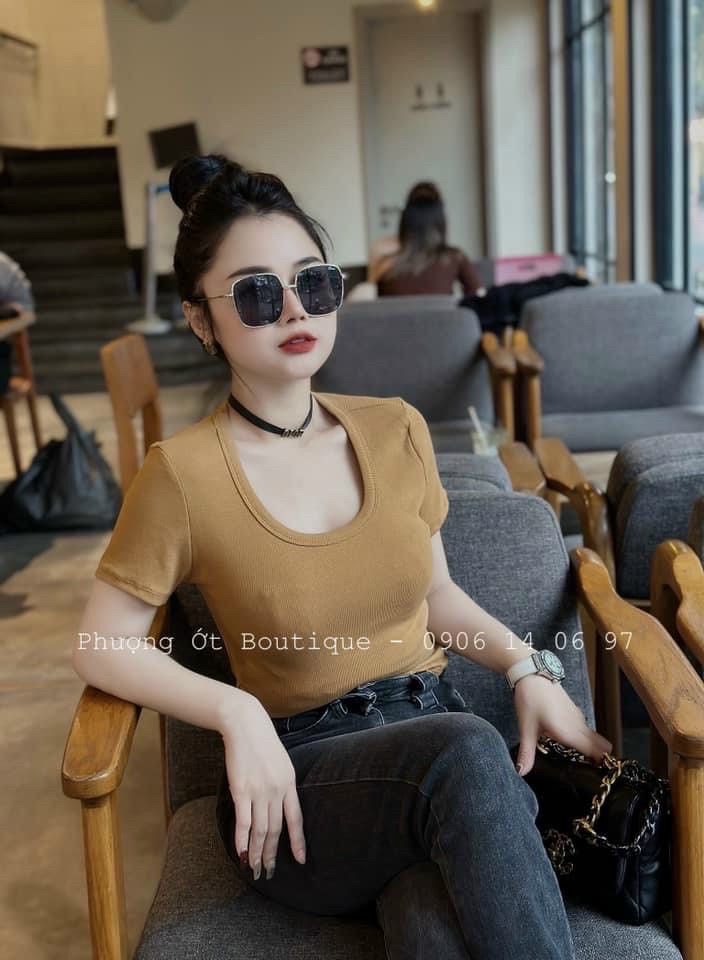 ÁO THUN TĂM CỔ U CROPTOP QC M9020 - hãng JZ