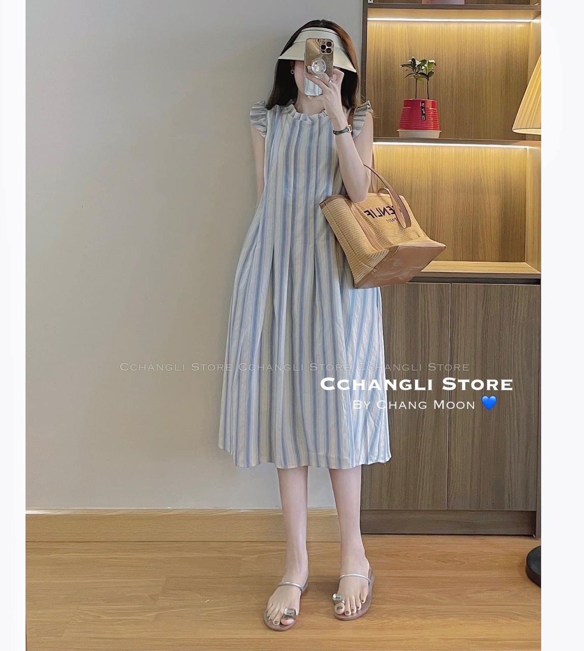 Váy đầm kẻ sọc dọc và ngang | Thời trang nữ K&K Fashion 2024