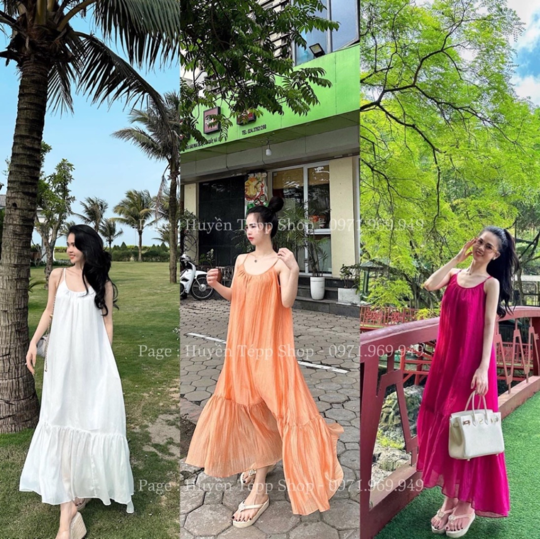 Váy maxi xanh lá đi biển chụp hình sống ảo phong cách XUKA DRESS - Chân váy  | ThờiTrangNữ.vn