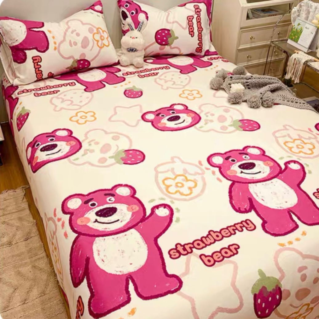 BỘ GA GỐI HÌNH GẤU DÂU LOSTO BEAR