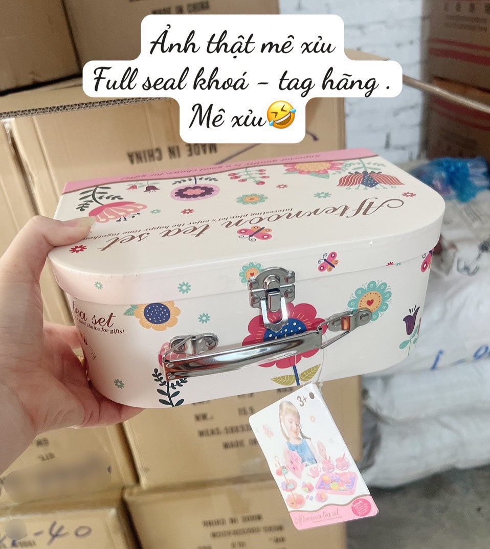 BỘ ĐỒ CHƠI VALI TRÀ BÁNH CHO BÉ