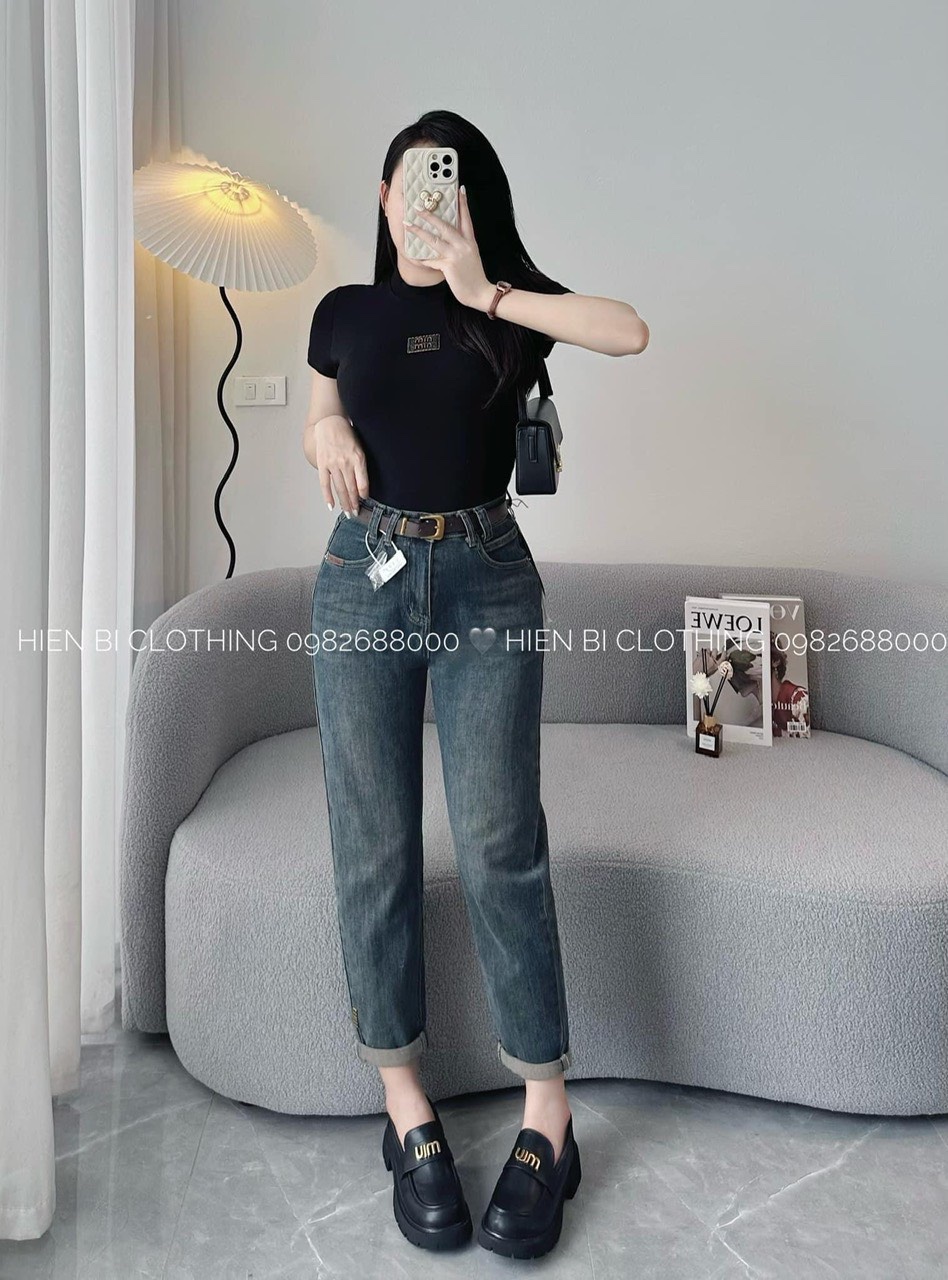 QUẦN JEAN BAGGY KÈM TAG CHANEL NỮ M2552