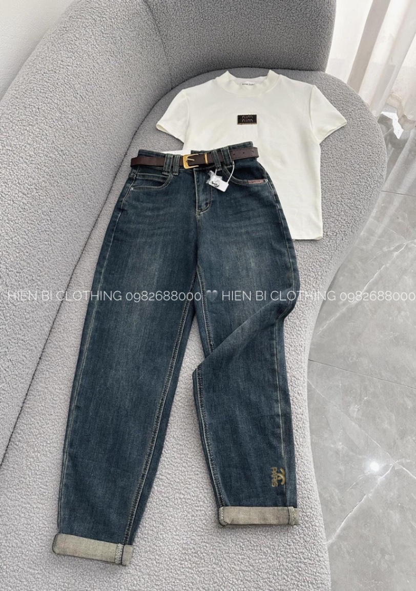 QUẦN JEAN BAGGY KÈM TAG CHANEL NỮ M2552