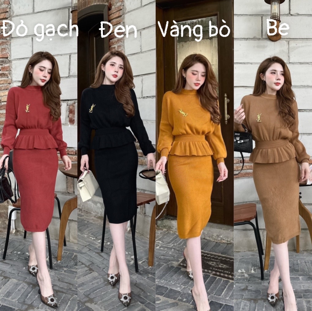 Bộ váy len rời PRADA* SIÊU CẤP – lien fashion