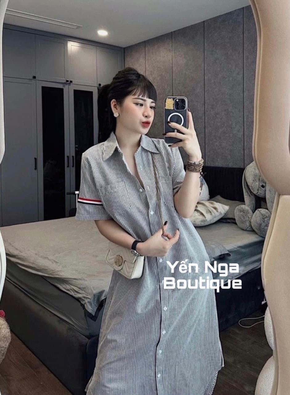 Váy Suông Kẻ Ngang | Shopee Việt Nam