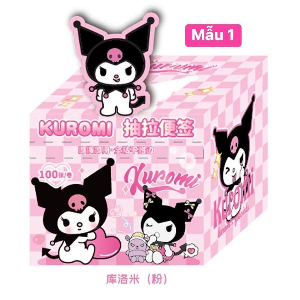 SÉT 4 CUỘN STICKER NHÃN VỞ KUROMI