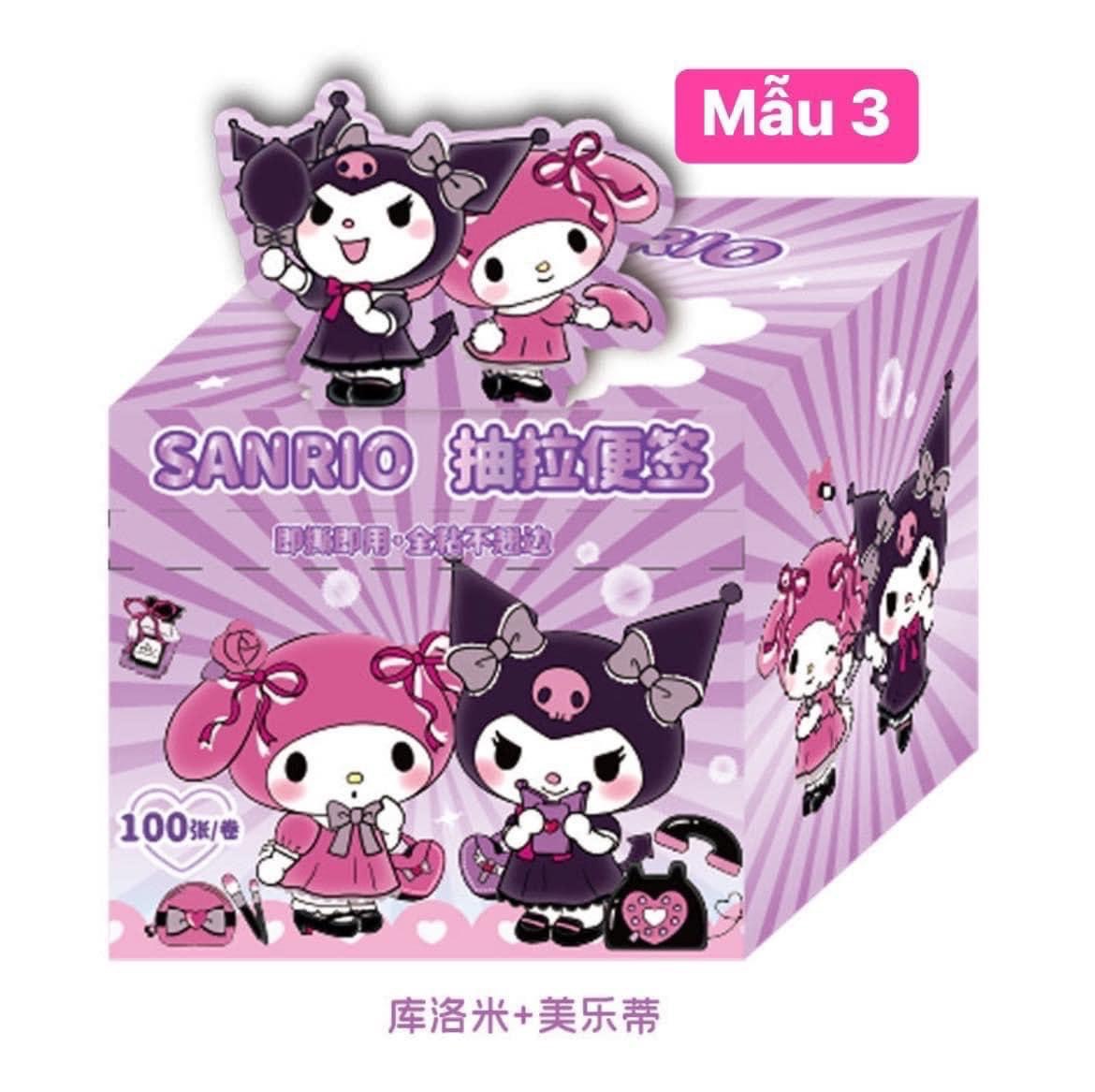 SÉT 4 CUỘN STICKER NHÃN VỞ KUROMI