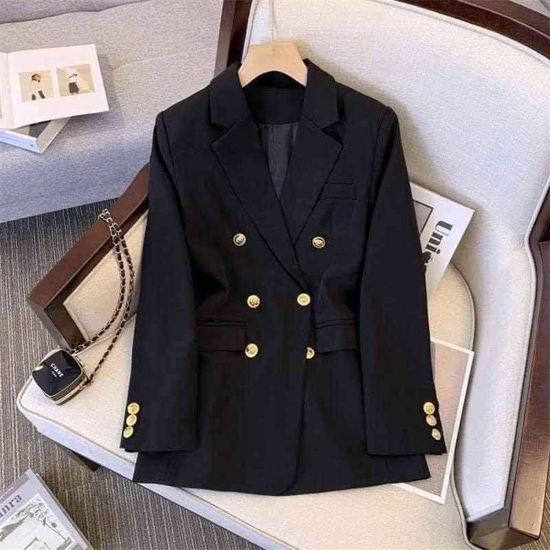 ÁO BLAZER CÚC ĐỒNG MÀU ĐEN