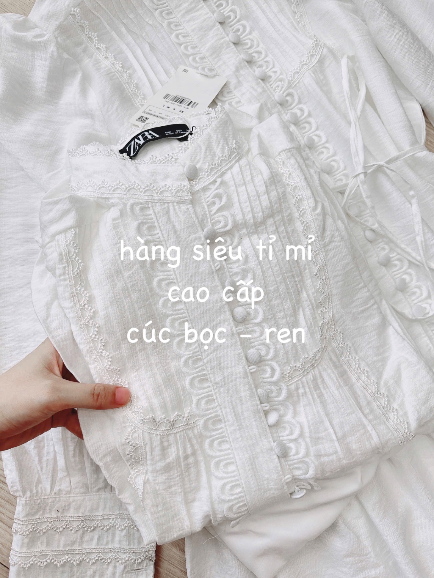 VÁY LI PHỐI REN CỔ TÀU ĐAI BUỘC MIX 2S