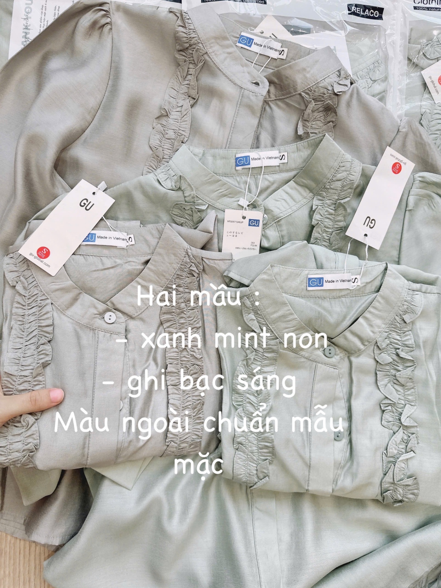 ÁO SƠ MI CỔ TÀU BÈO NGỰC