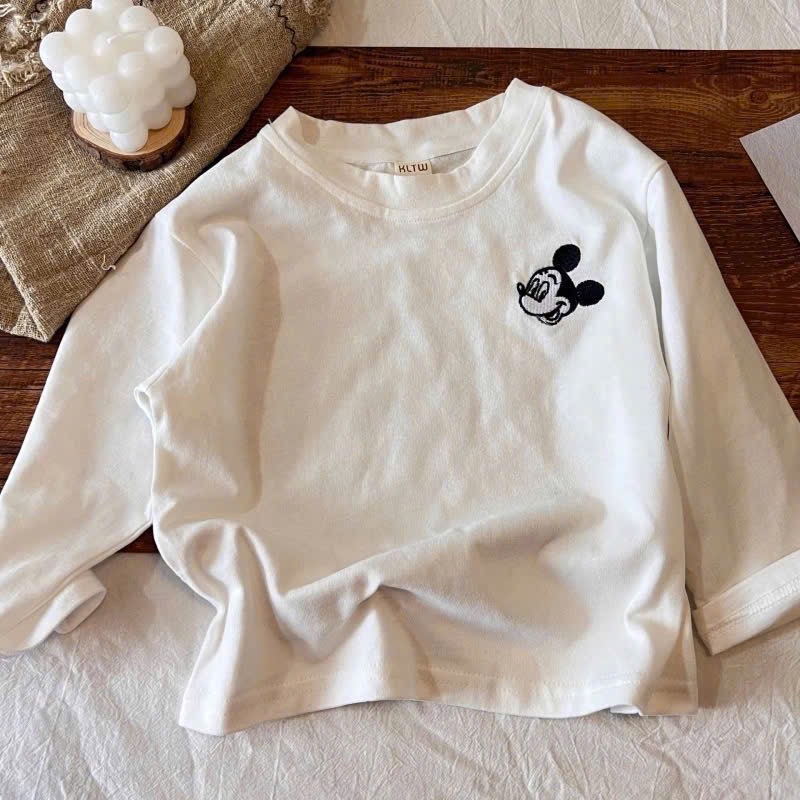 SÉT 3 ÁO COTTON HÌNH MICKY ĐEN TRẮNG KẺ CHO BÉ