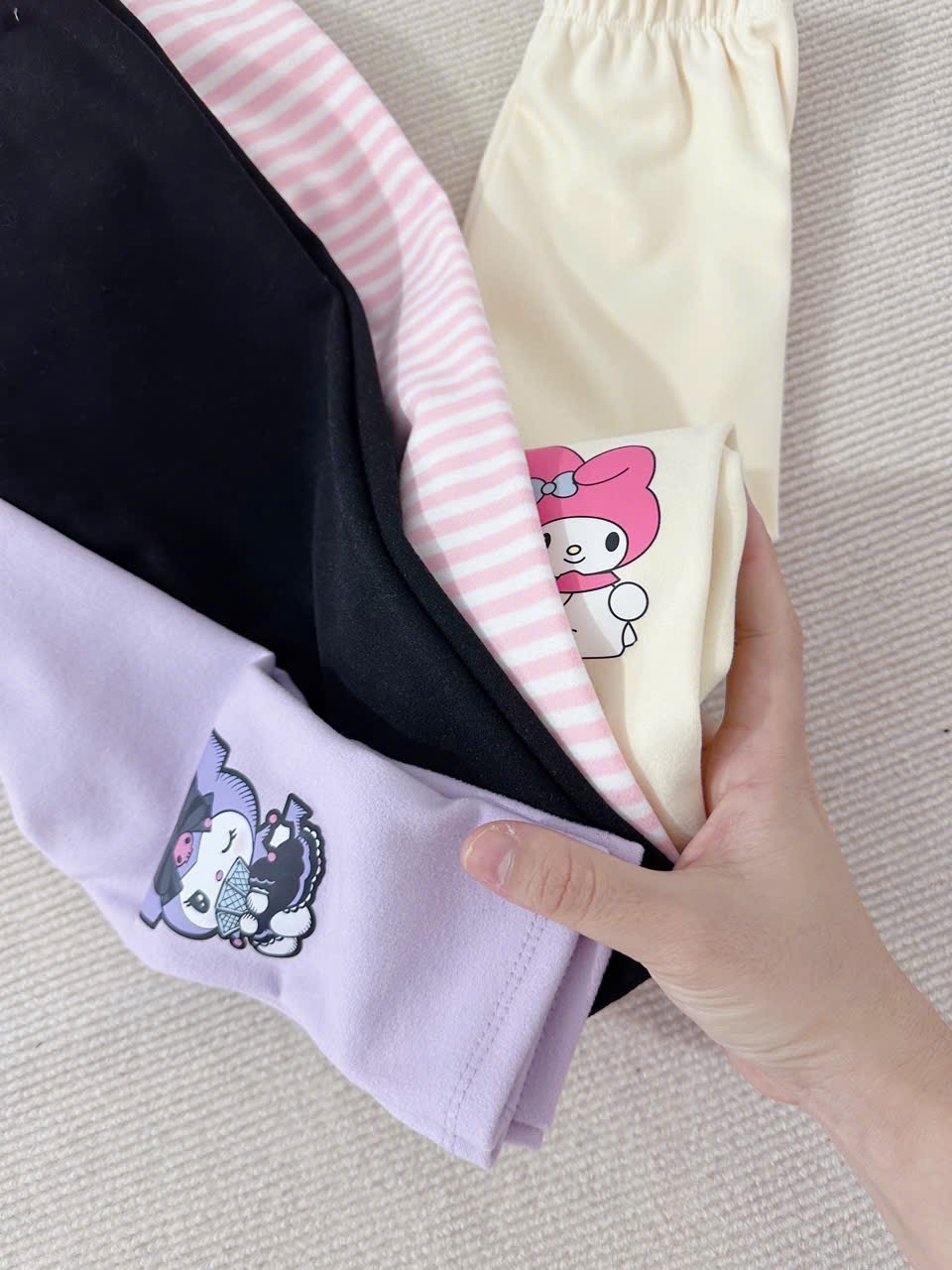 SÉT 4 QUẦN ZIP LÔNG KUROMI BG