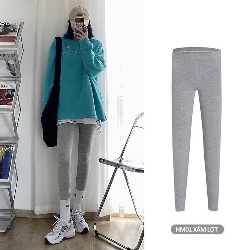 QUẦN LEGGING NỈ LÓT BÔNG MỀM UNI