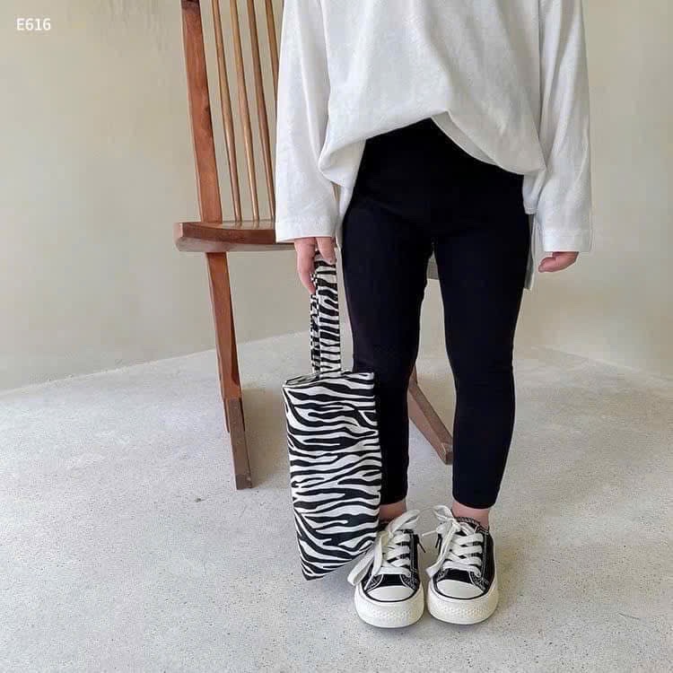 SÉT 3 QUẦN LEGGING ĐEN TÍM XÁM