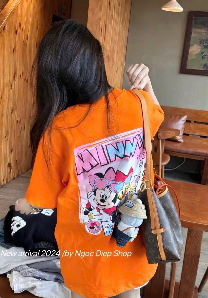 ÁO PULL CỘC CAM MICKY MINIE