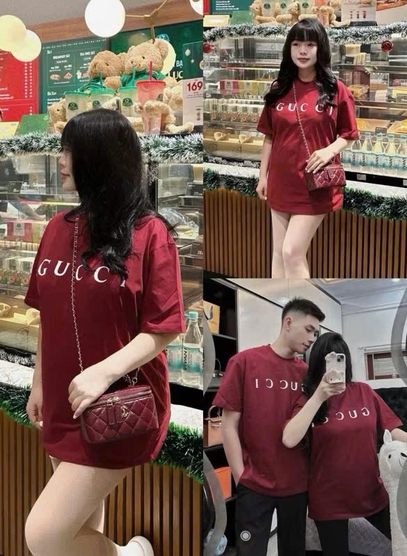 Hàng like auht - ÁO PULL CỘC GC ĐỎ RƯỢU FULL TAG