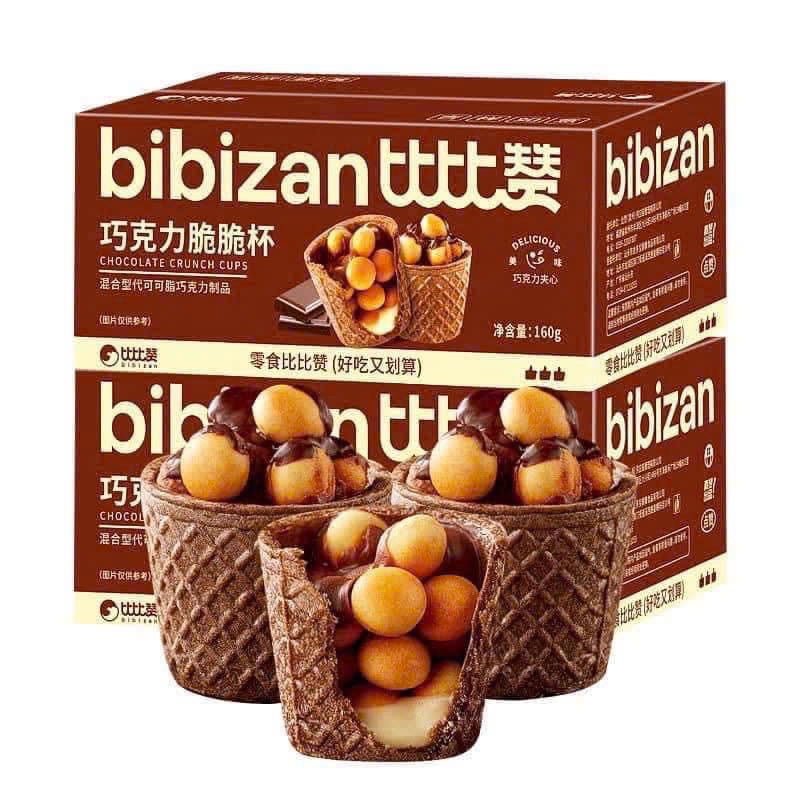 SET 3 HOP BÁNH ỐC QUẾ PHỦ SOCOLA BIBIZAN