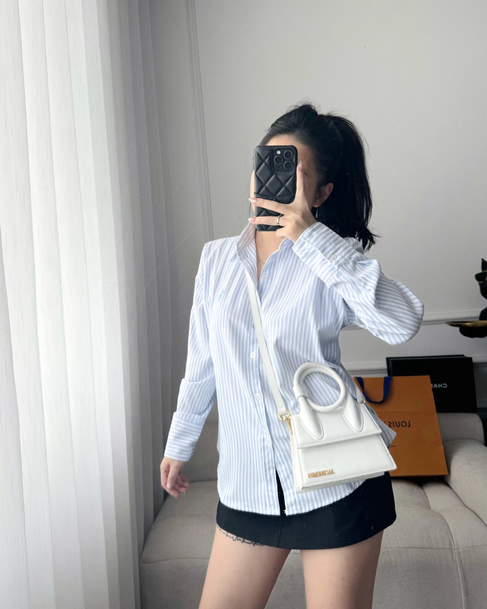 Loại dài tay - ÁO SƠ MI POLO THÊU NGỰA DÀI TAY 3 MÀU