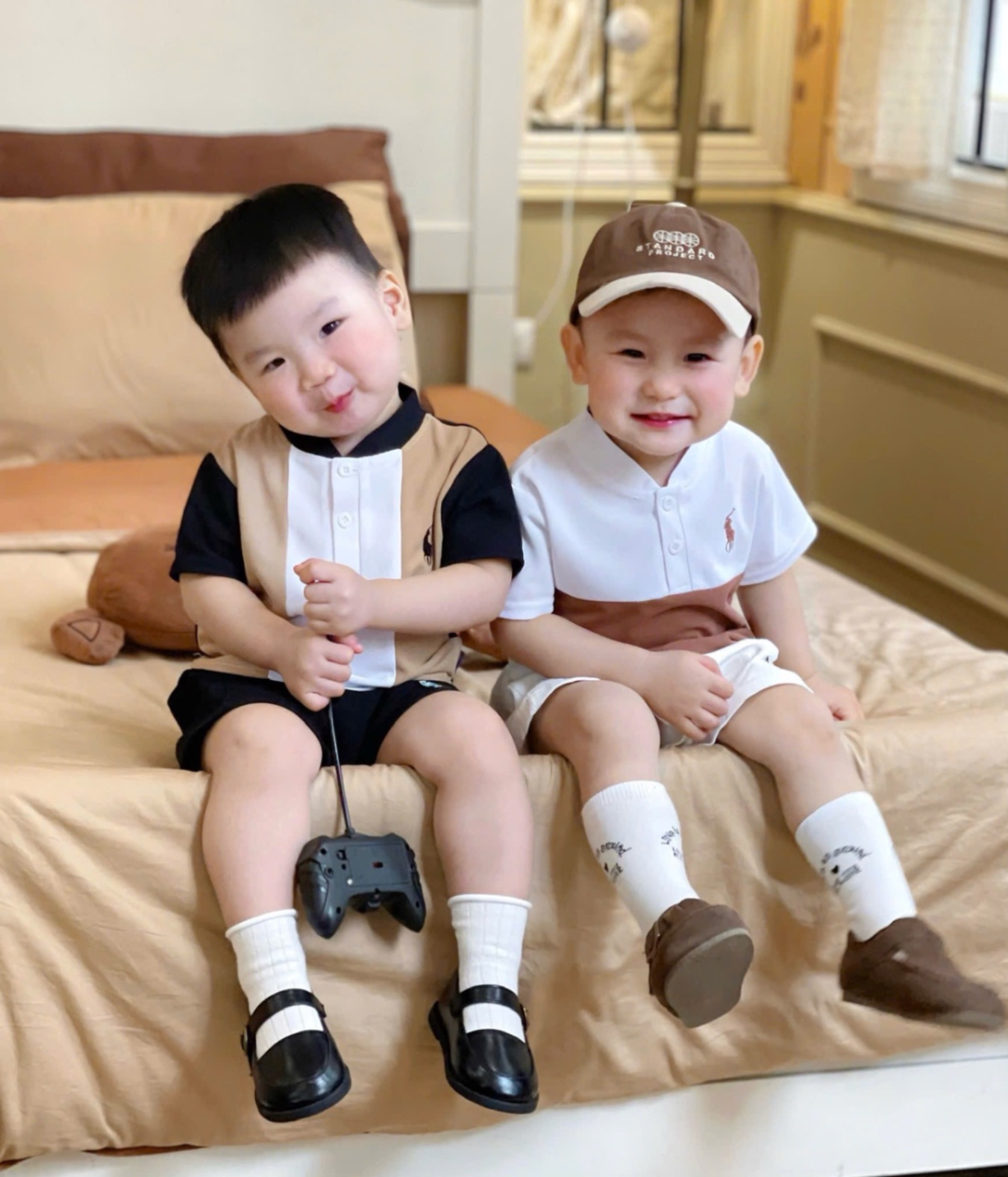 SET 2 ÁO POLO THÊU NGỰA PHỐI MÀU BT