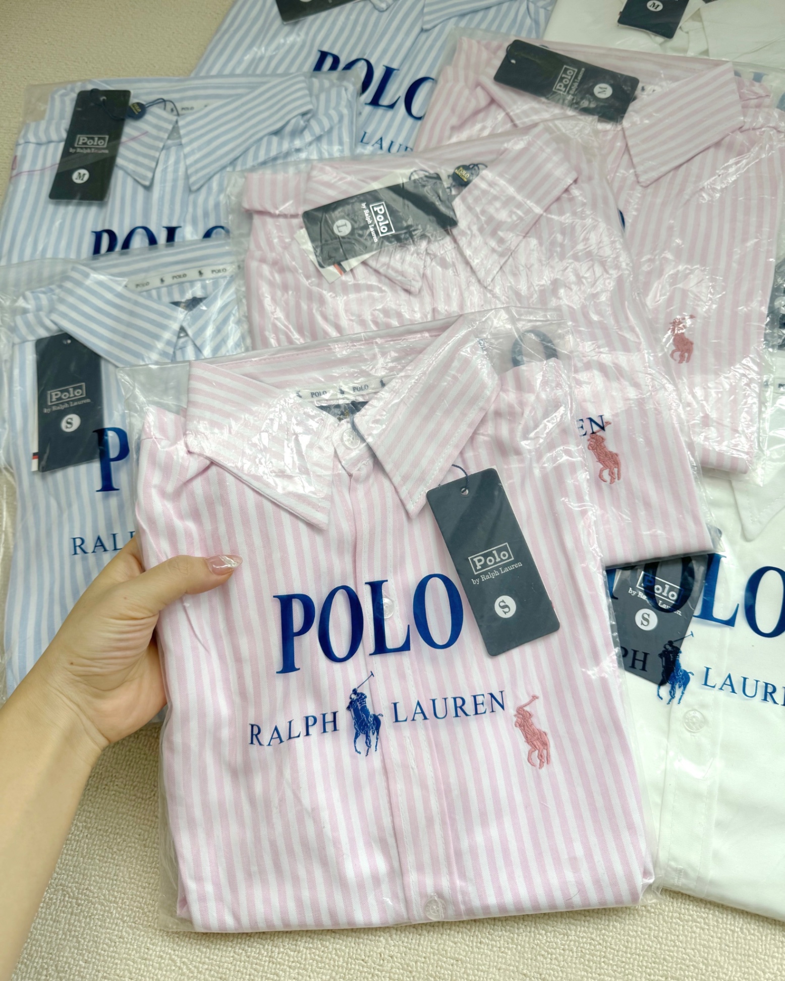 Loại dài tay - ÁO SƠ MI POLO THÊU NGỰA DÀI TAY 3 MÀU