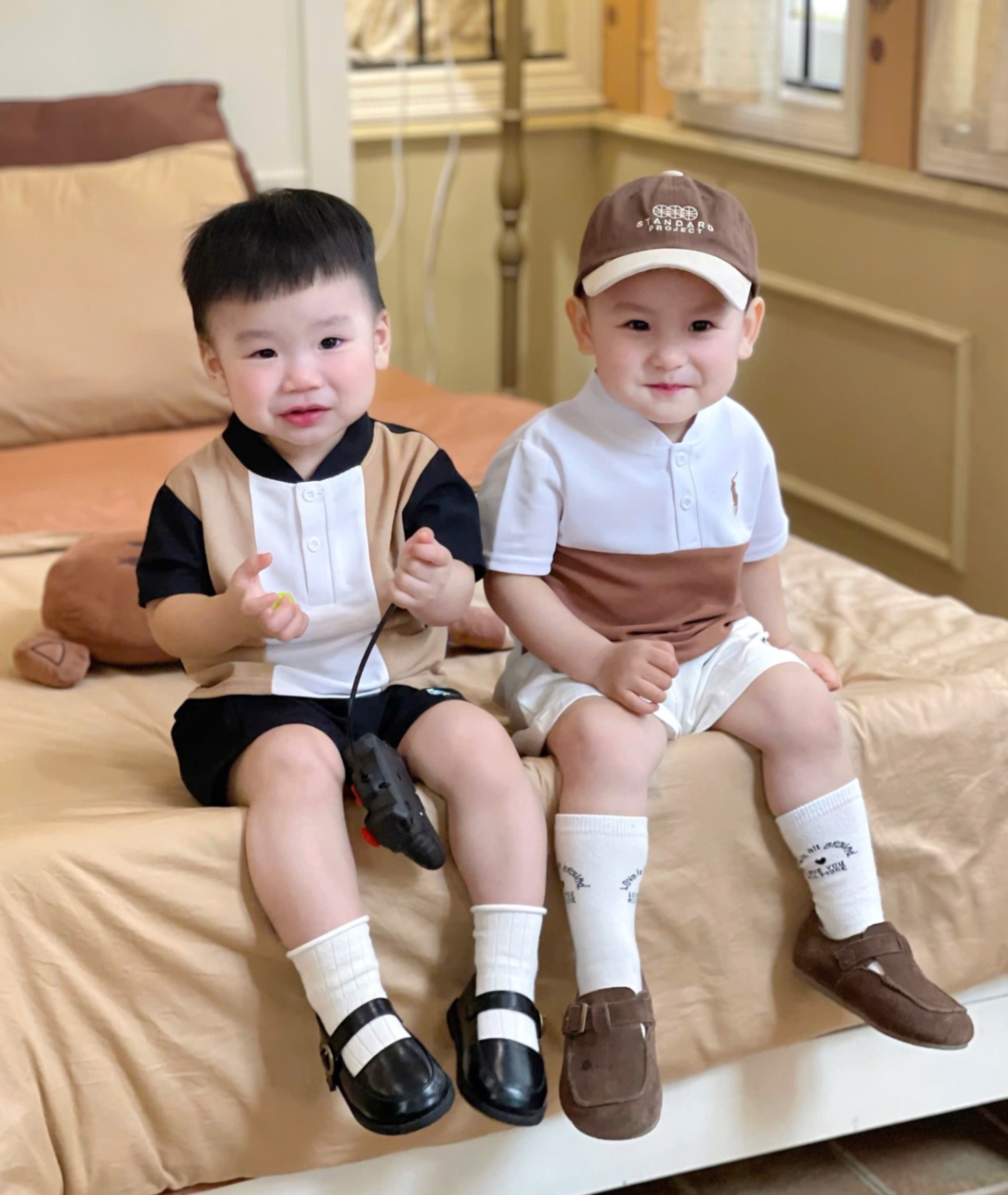 SET 2 ÁO POLO THÊU NGỰA PHỐI MÀU BT