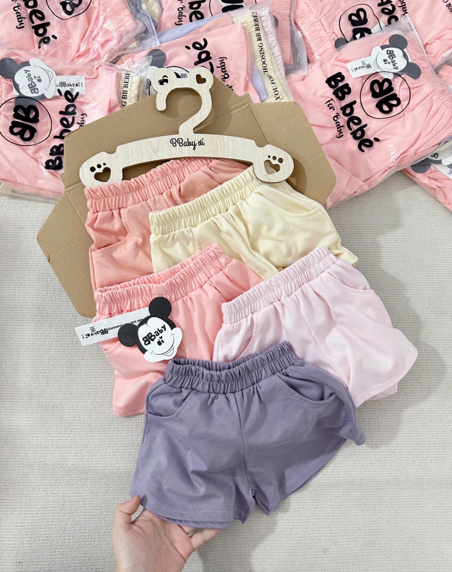 SET 5 QUẦN ĐÙI TONE SÁNG BEBE BG