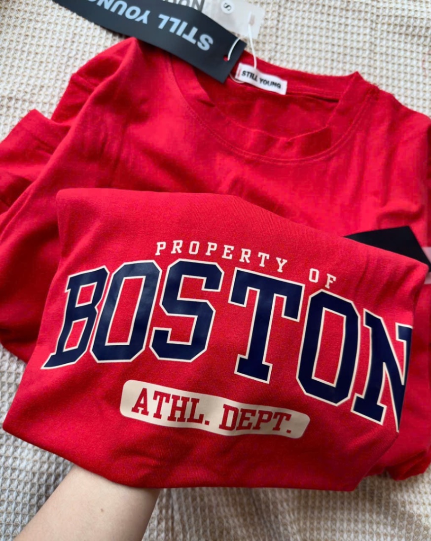 ÁO PULL CỘC ĐỎ BOSTON ATHL