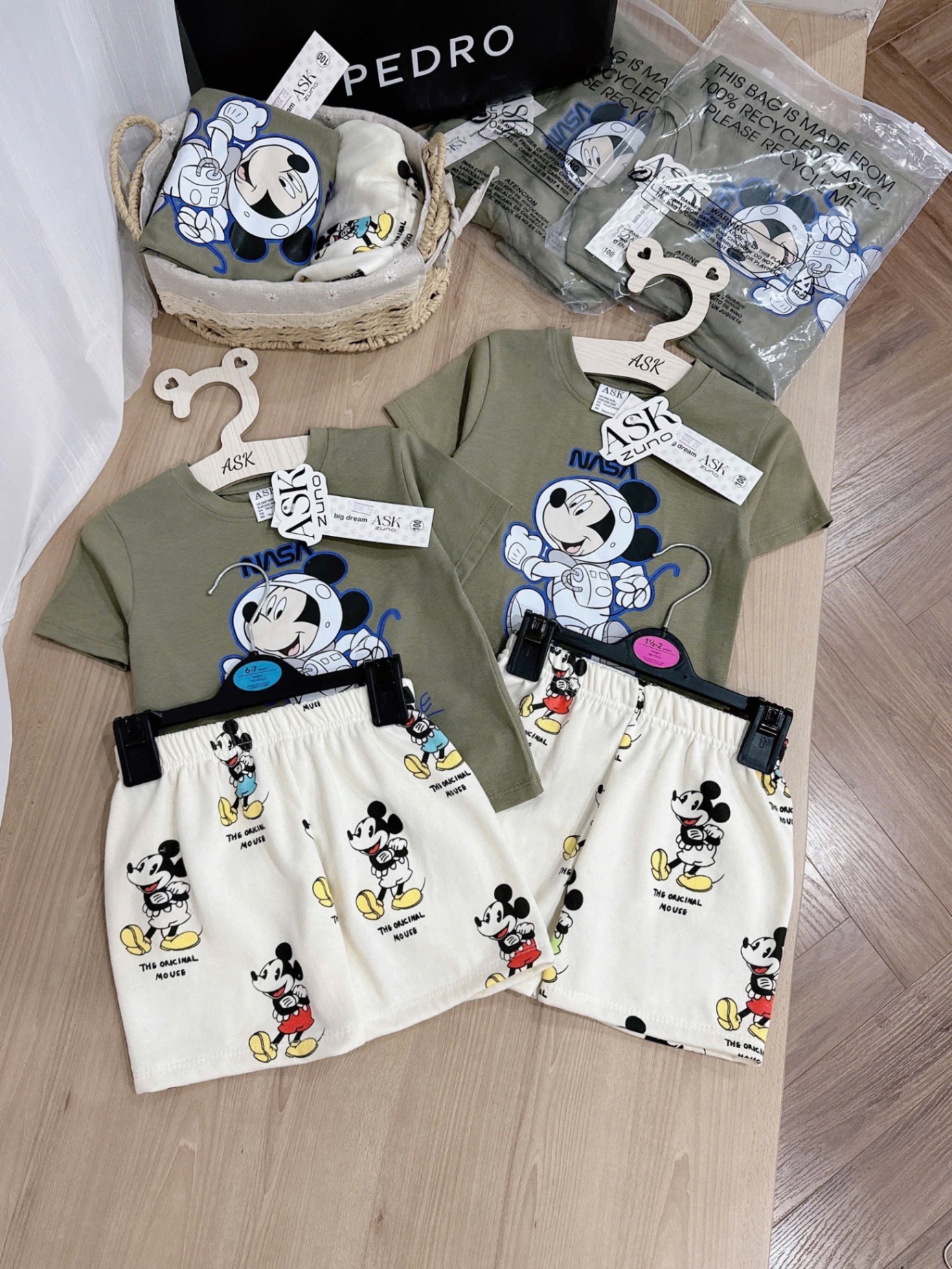 BỘ ĐÙI MICKY RÊU QUẦN BE BT