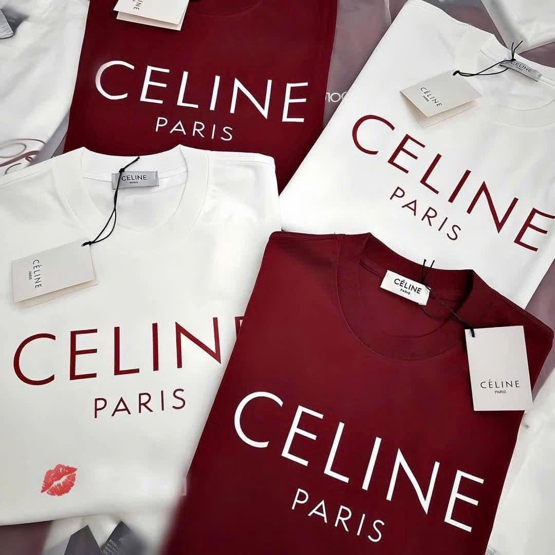 ÁO PULL CỘC CELIN PARIS ĐÓ TRẮNG