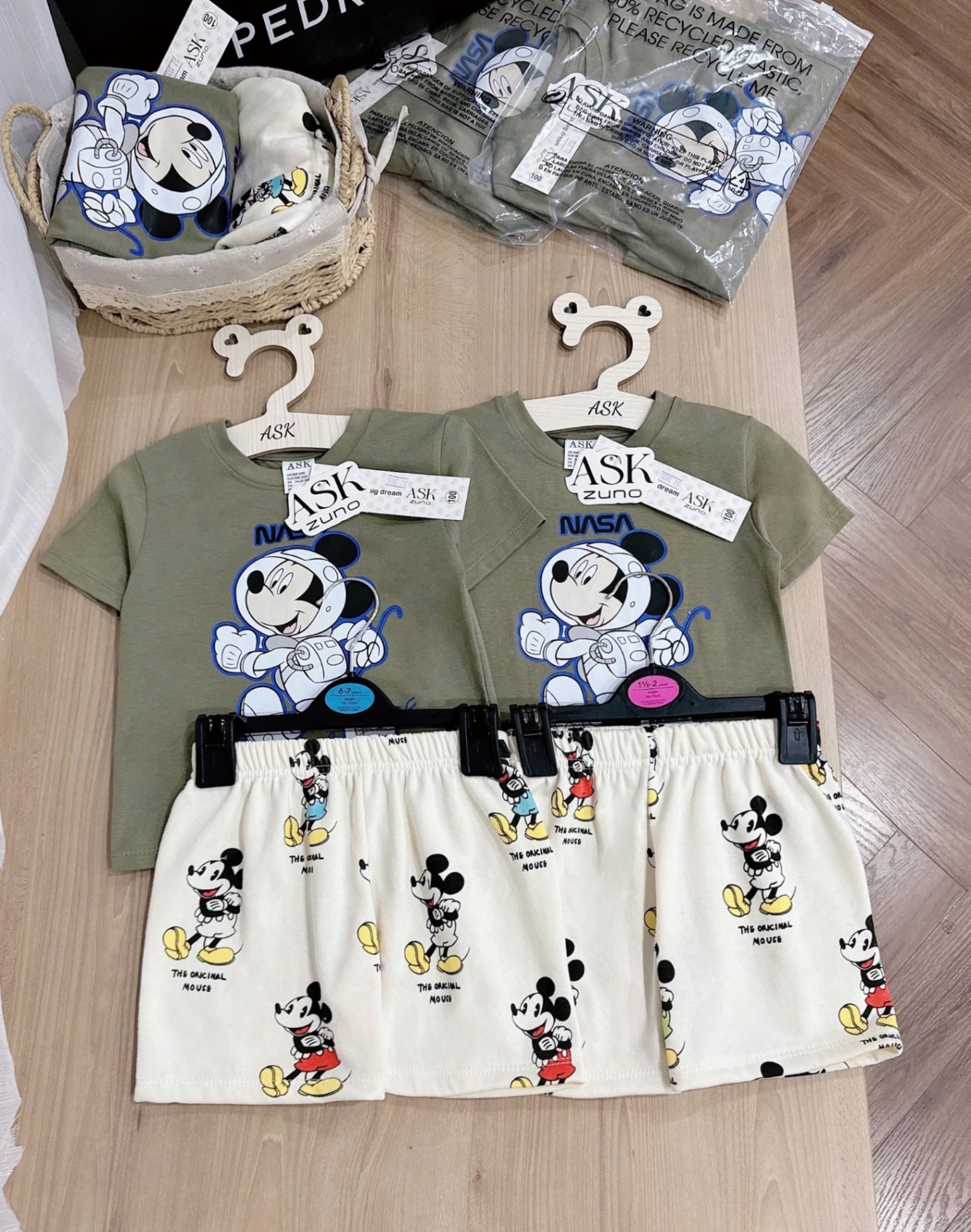 BỘ ĐÙI MICKY RÊU QUẦN BE BT