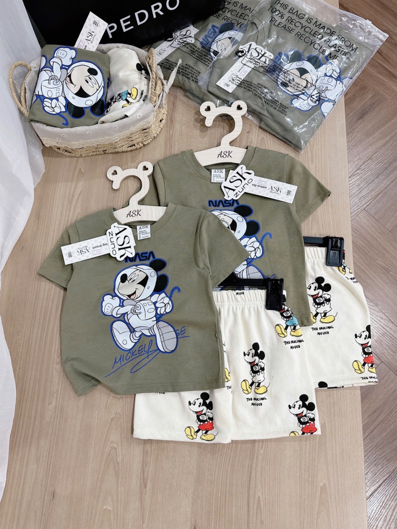 BỘ ĐÙI MICKY RÊU QUẦN BE BT