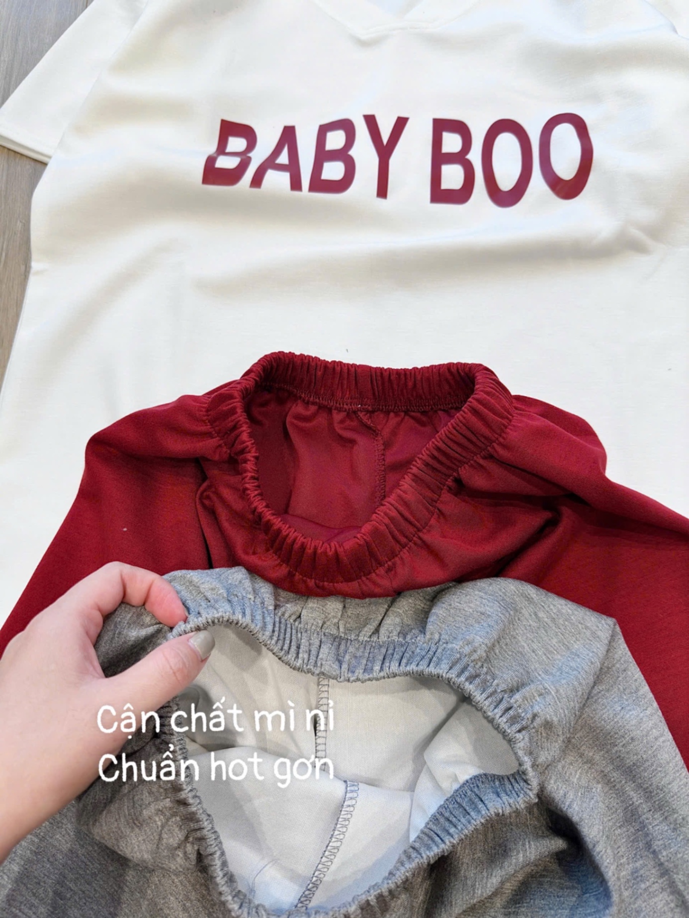 BỘ CỘC CỔ TIM MÌ NỈ CHỮ BABY BOO