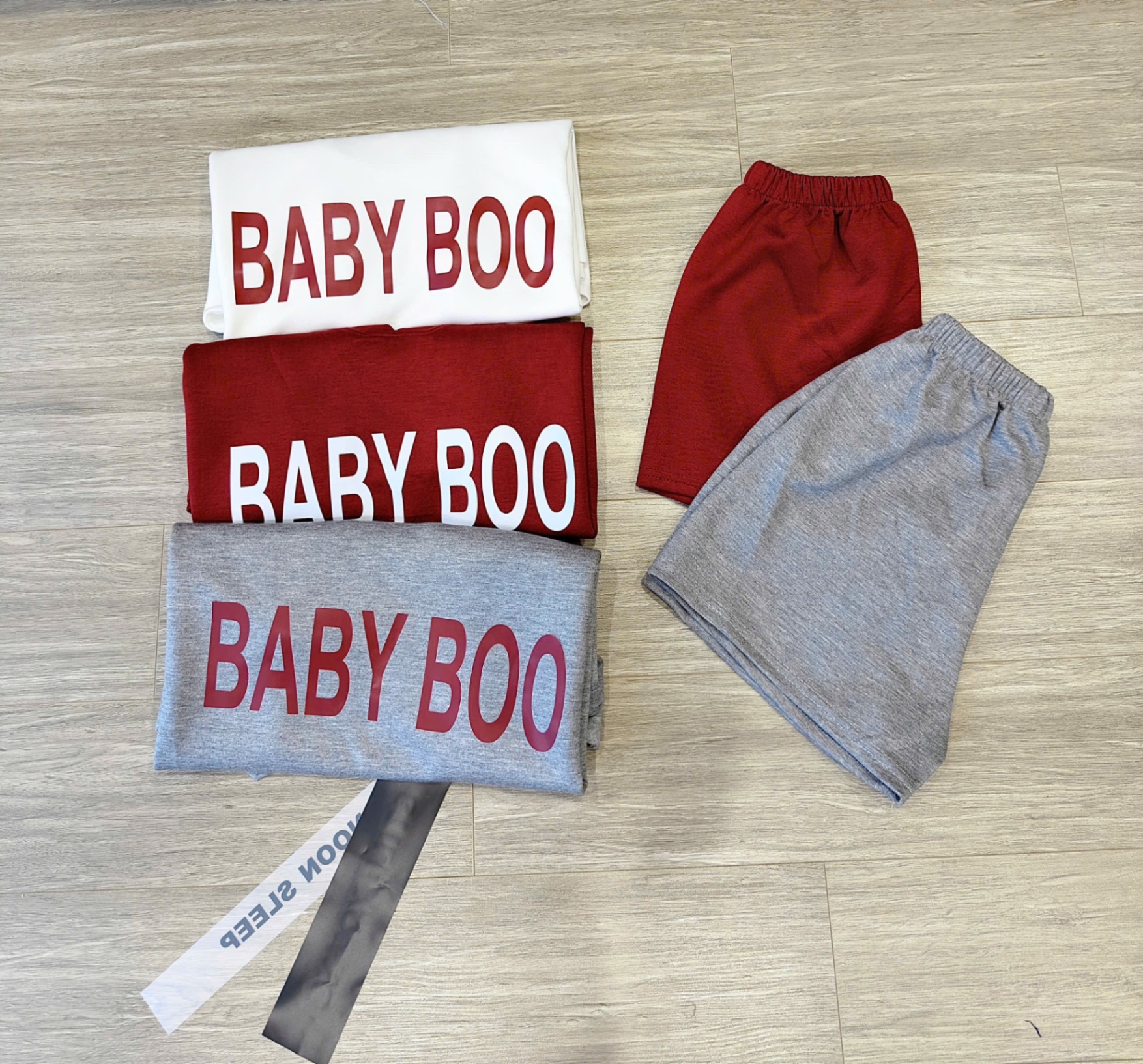 BỘ CỘC CỔ TIM MÌ NỈ CHỮ BABY BOO