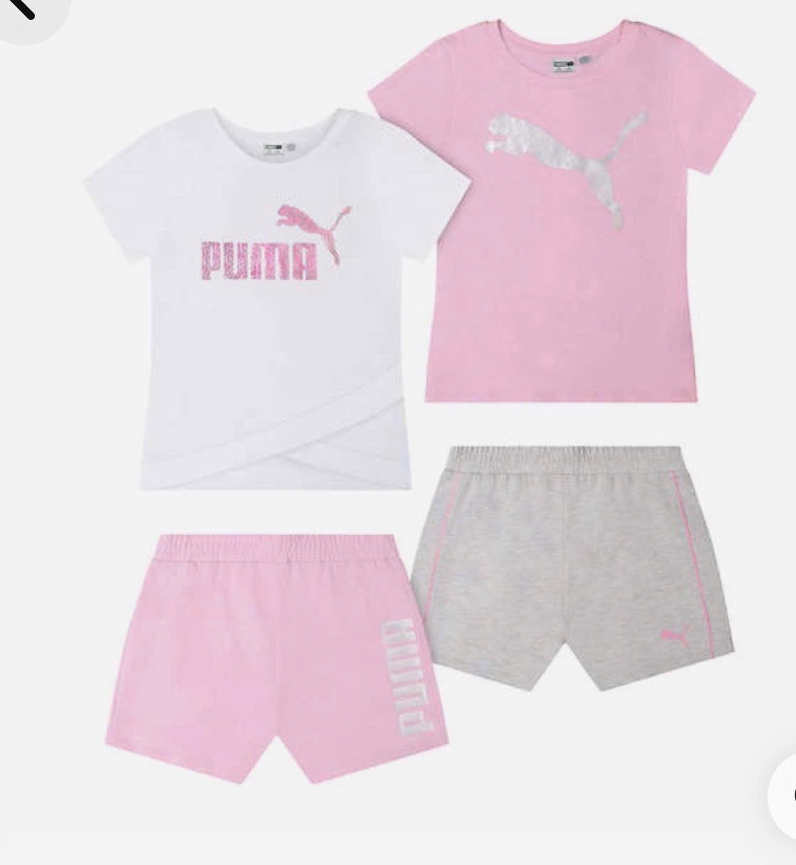 SET 2 BỘ ĐÙI PUMA TRẮNG HỒNG BG