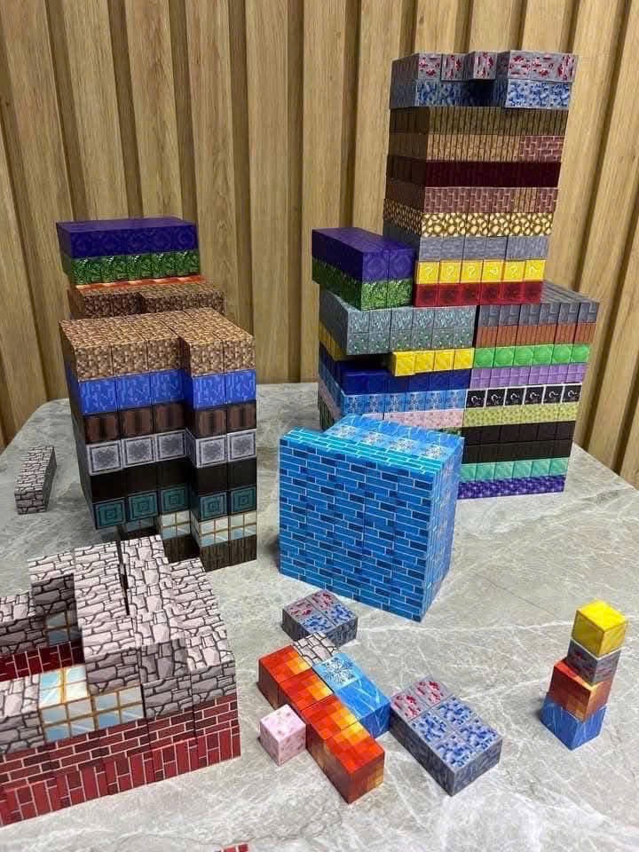 SET 50 KHỐI LEGO NAM CHÂM MINECRALFT