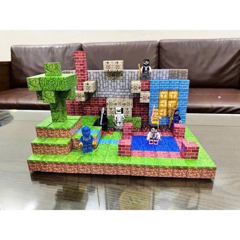 SET 50 KHỐI LEGO NAM CHÂM MINECRALFT