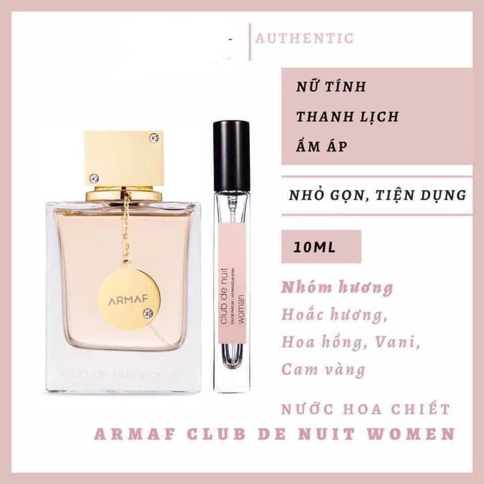 NƯỚC HOA CHIẾT CLUB - BAO AUHT