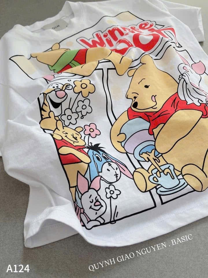 ÁO PULL CỘC GẤU TRẮNG WINNIE