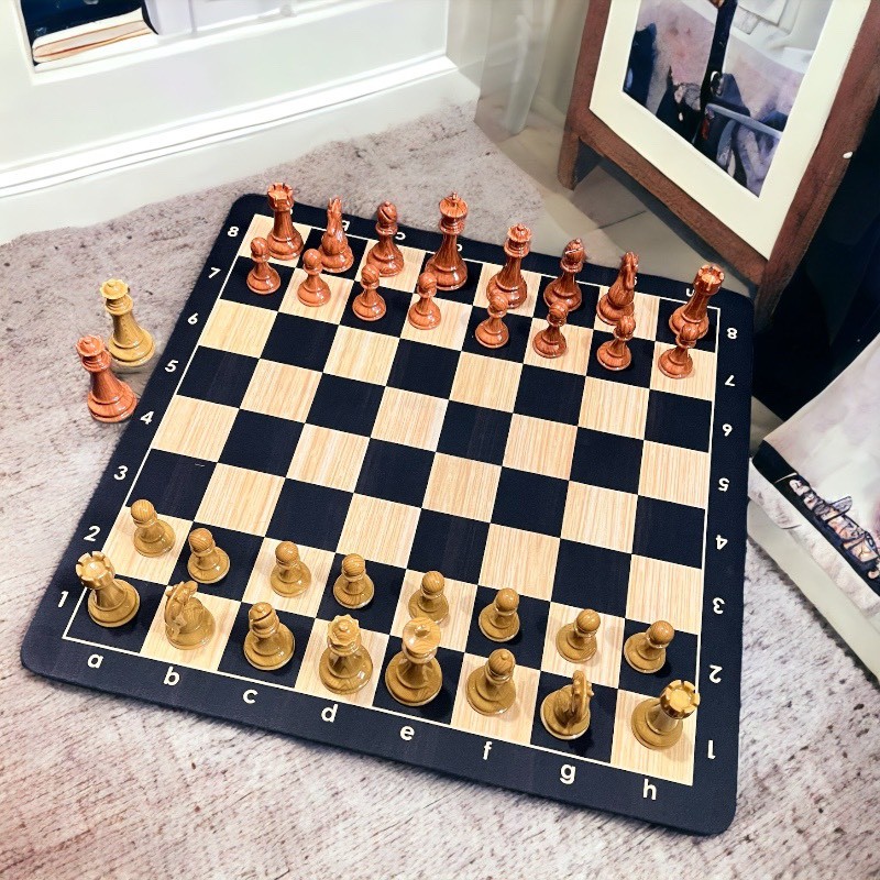 Bộ cờ vua quốc tế Staunton chess set cao cấp chất liệu nhựa giả gỗ sang trọng bền bỉ
