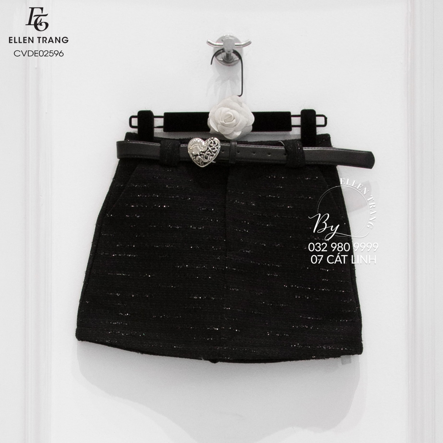 Mua Chân váy chữ A dạ nhung kim tuyến có túi trước đính ngoc cao cấp CV512  SUTANO | Tiki