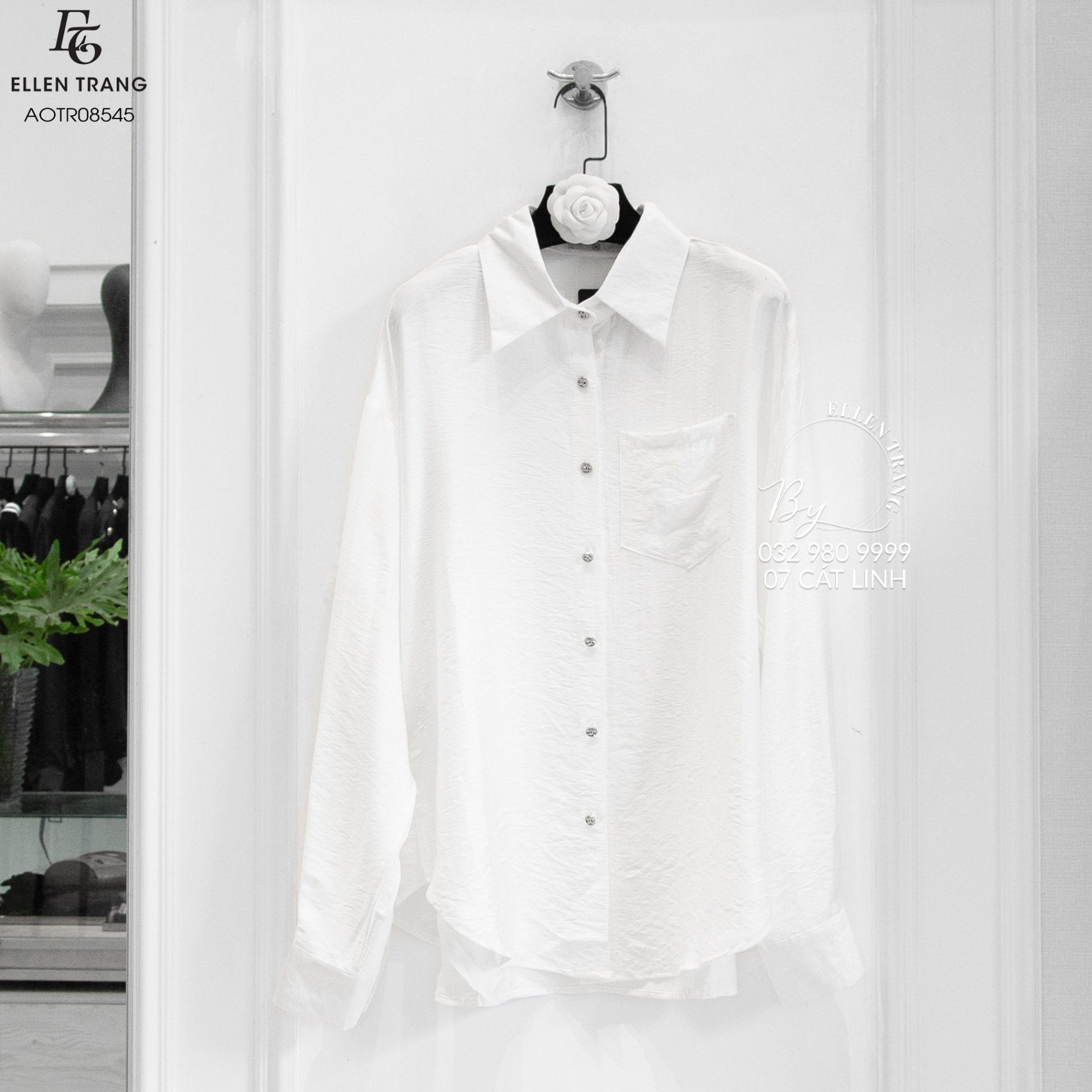 ÁO SƠ MI TRẮNG CÚC CHANEL