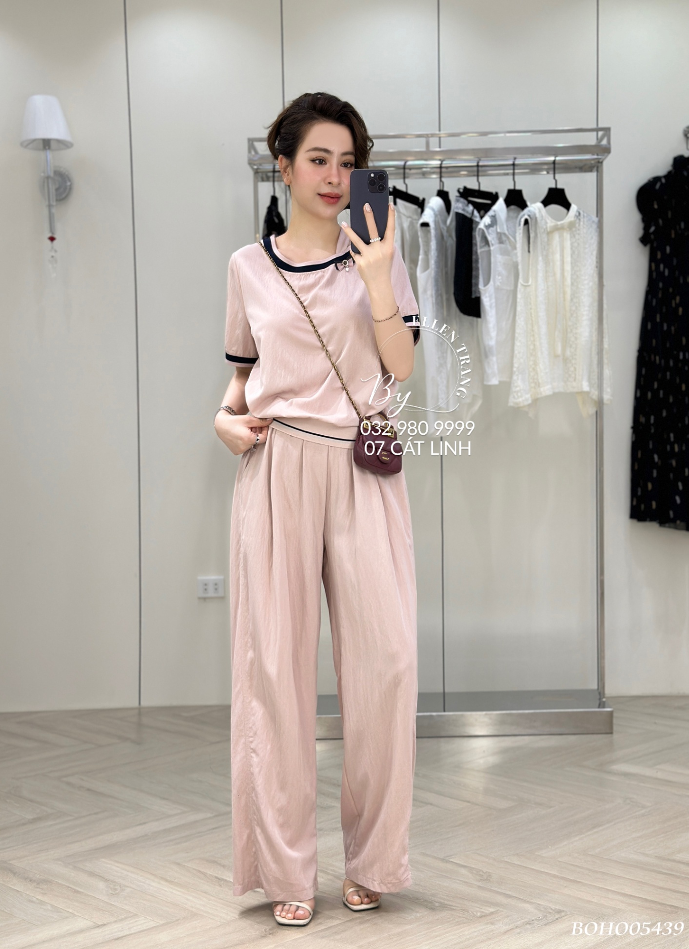 BỘ HỒNG VIỀN XANH THAN NƠ CHỮ H